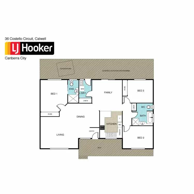 Floorplan of Homely house listing, 36 Costello Circuit, Calwell ACT 2905
