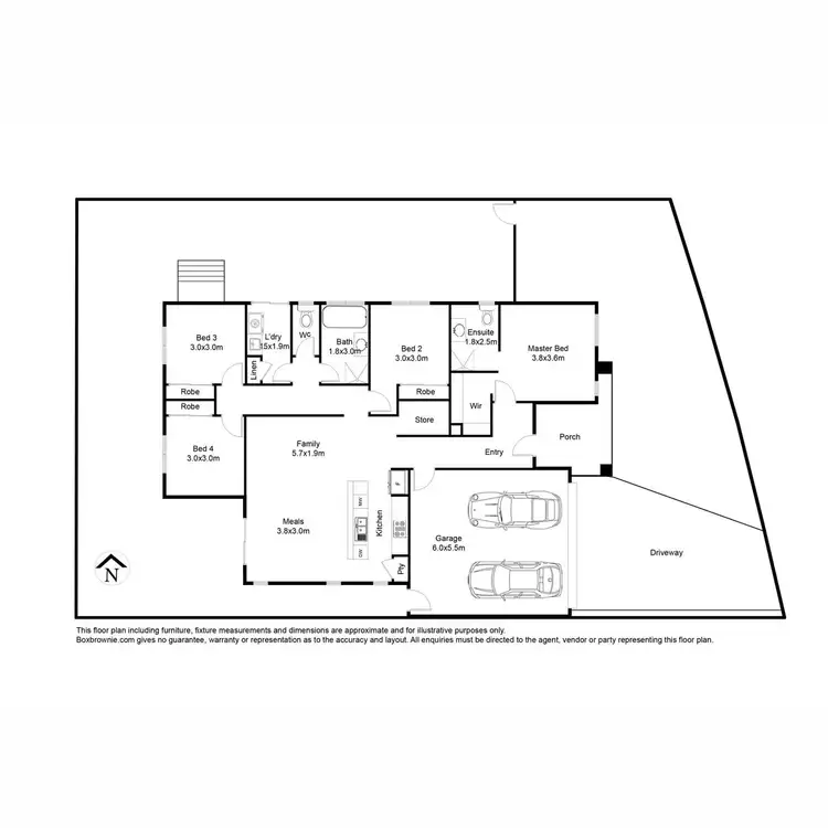 Floorplan of Homely house listing, 24 Bolivar Esplanade, Truganina VIC 3029