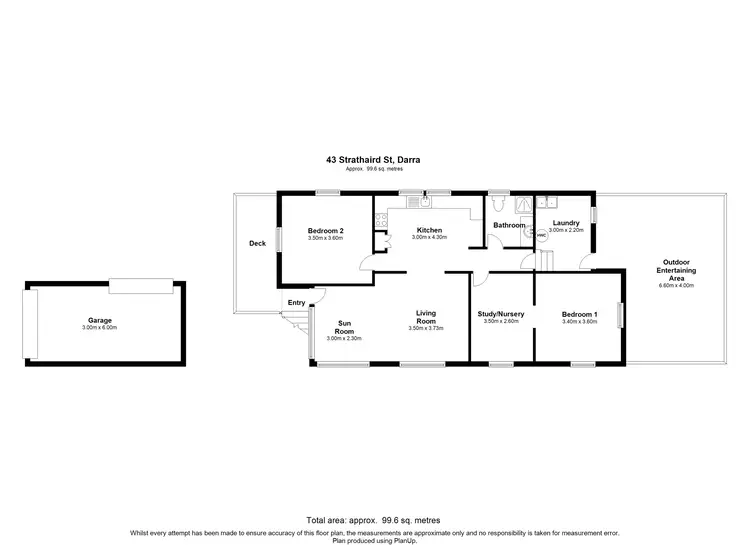 Floorplan of Homely house listing, 43 Strathaird Street, Darra QLD 4076
