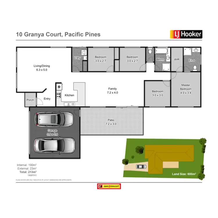 Floorplan of Homely house listing, 10 Granya Court, Pacific Pines QLD 4211
