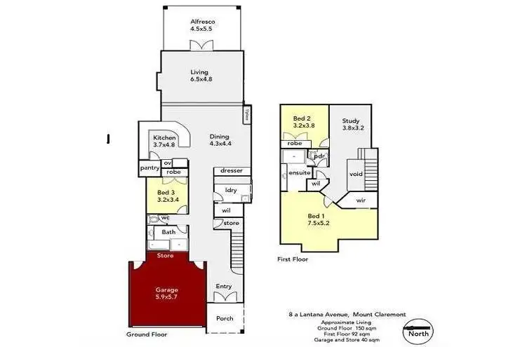 Floorplan of Homely house listing, 8A Lantana Avenue, Mount Claremont WA 6010