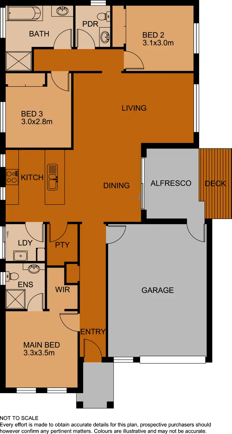 Floorplan of Homely house listing, 9 Flinders Park Drive, Officer VIC 3809