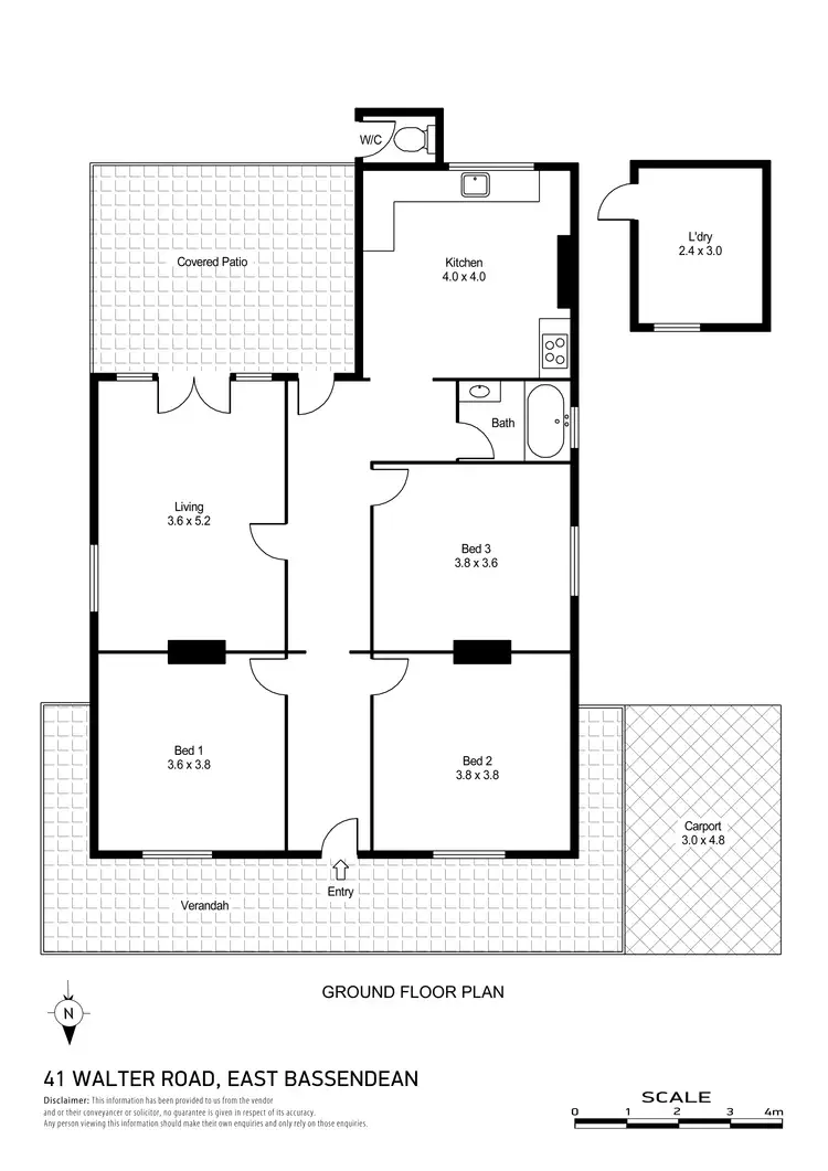Floorplan of Homely house listing, 41 Walter Road, Bassendean WA 6054