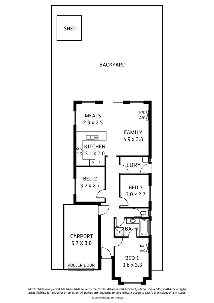 Floorplan of Homely house listing, 61 Eighth Avenue, Woodville Gardens SA 5012