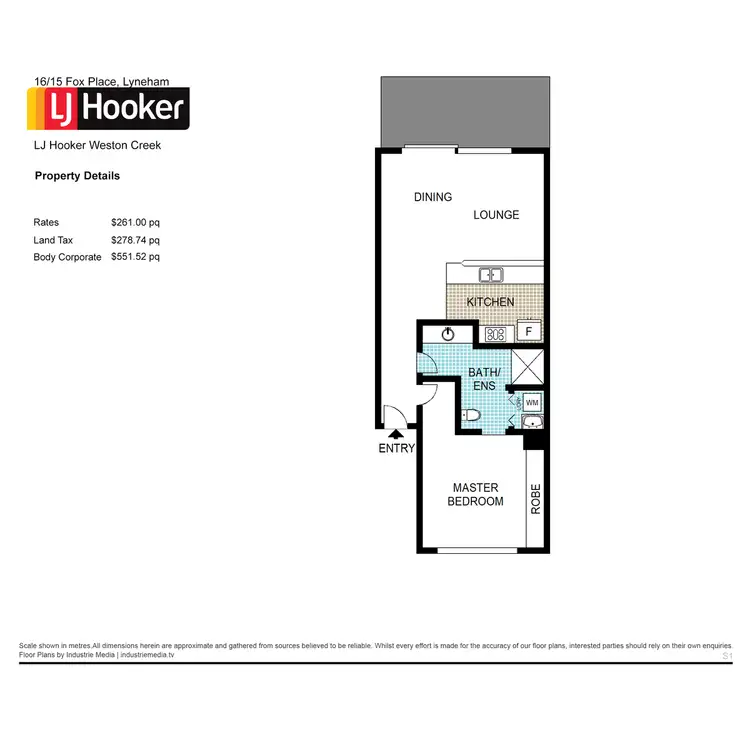 Floorplan of Homely apartment listing, 16/15 Fox Place, Lyneham ACT 2602