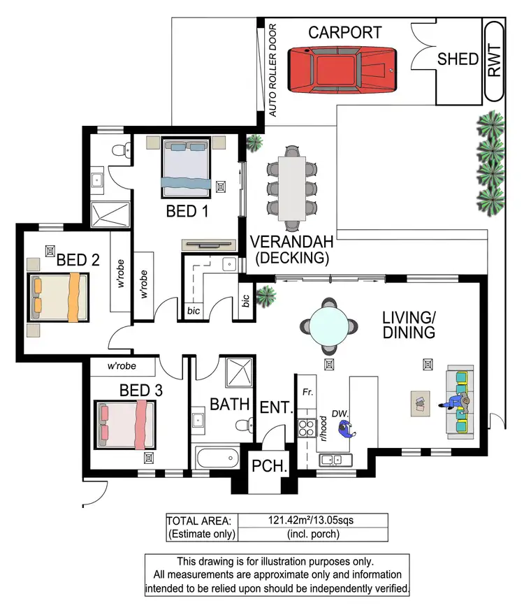 Floorplan of Homely house listing, 88 Bowker Street, Warradale SA 5046