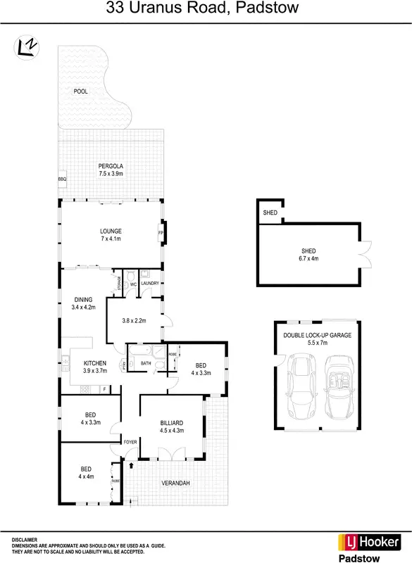 Floorplan of Homely house listing, 33 Uranus Road, Padstow NSW 2211