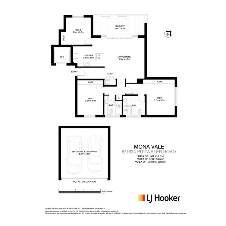 Floorplan of Homely apartment listing, 5/1634 Pittwater Road, Mona Vale NSW 2103