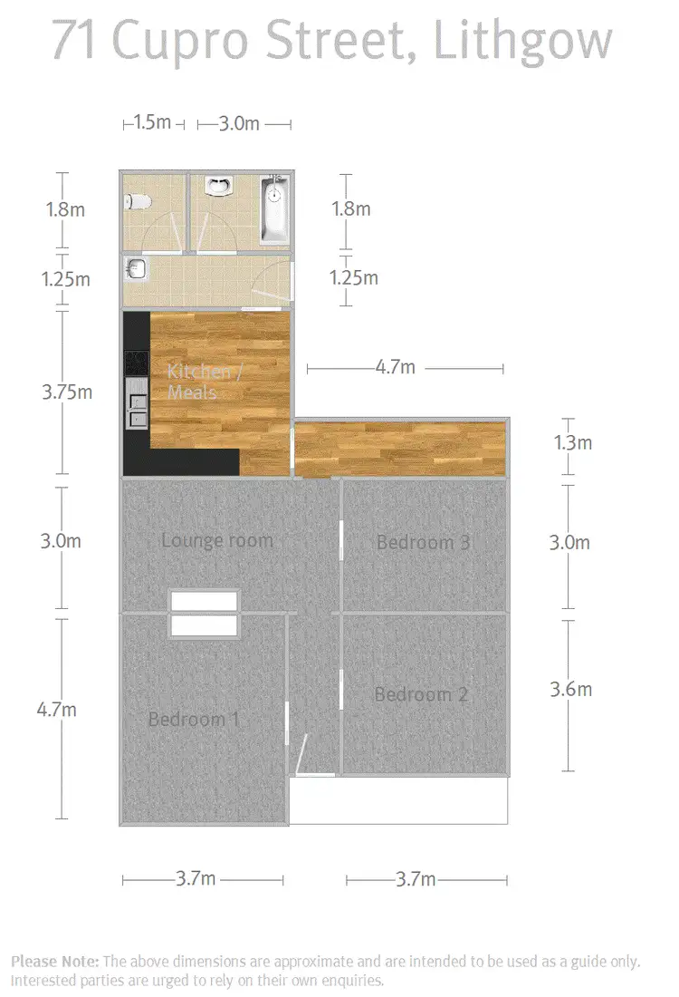 Floorplan of Homely house listing, 71 Cupro Street, Lithgow NSW 2790