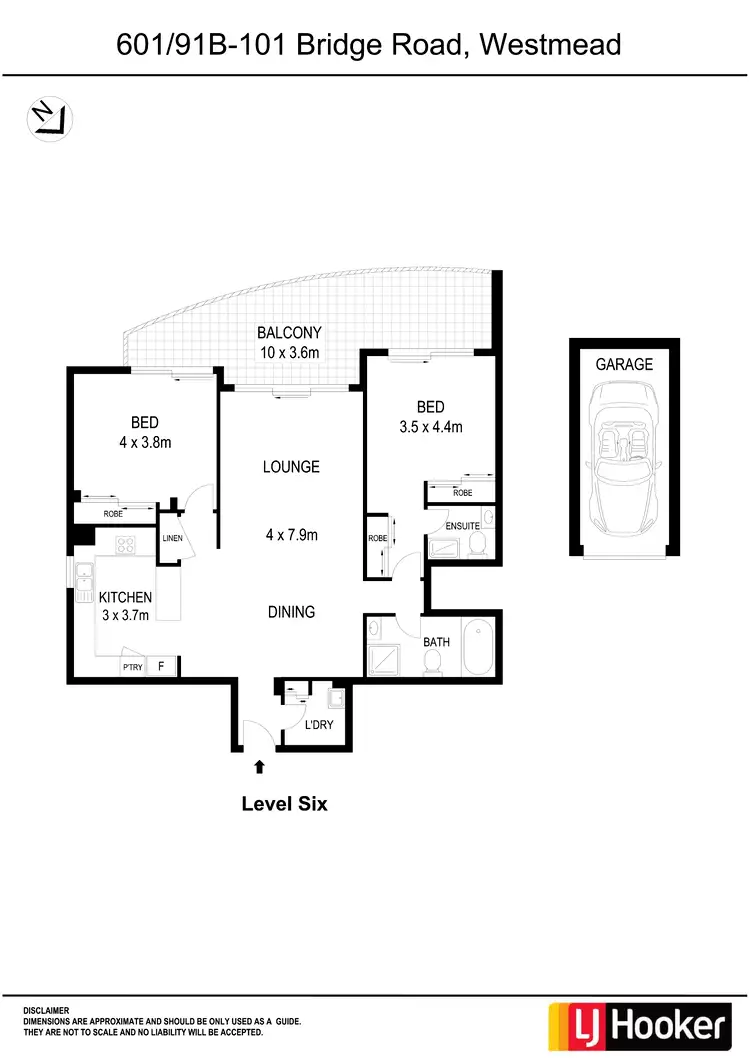Floorplan of Homely apartment listing, 601/91B-101 Bridge Road, Westmead NSW 2145