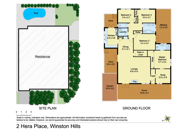 Floorplan of Homely house listing, 2 Hera Place, Winston Hills NSW 2153