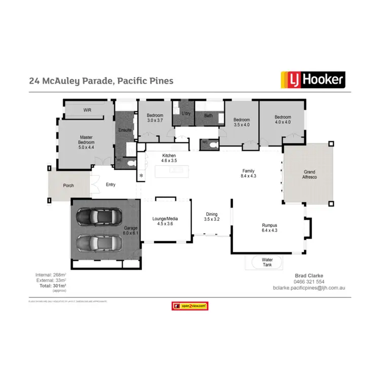 Floorplan of Homely house listing, 24 McAuley Parade, Pacific Pines QLD 4211