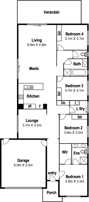 Floorplan of Homely house listing, 15 Aralia Way, Mernda VIC 3754