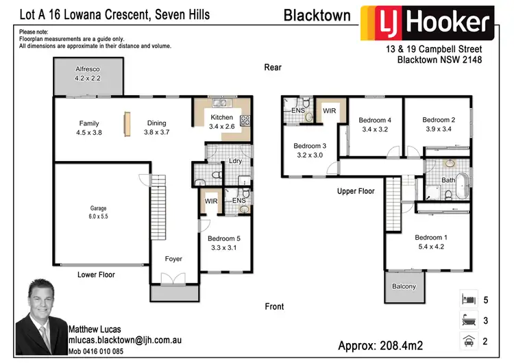 Floorplan of Homely house listing, A/16 Lowana Crescent, Seven Hills NSW 2147