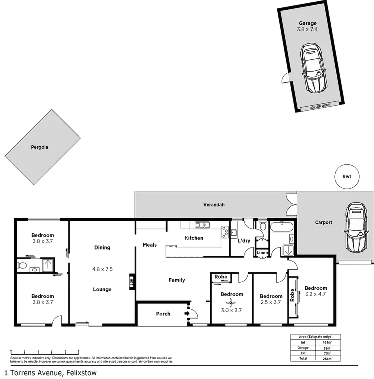 Floorplan of Homely house listing, 1 Torrens Ave, Felixstow SA 5070