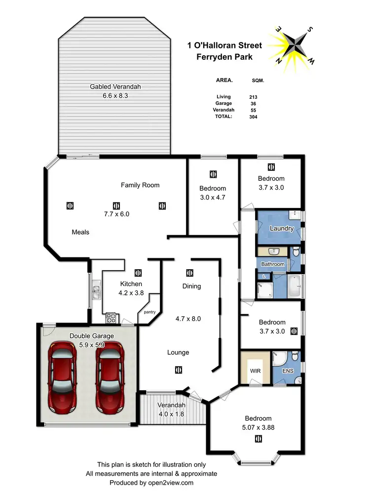 Floorplan of Homely house listing, 1 O'Halloran Street, Ferryden Park SA 5010