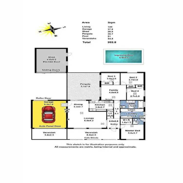 Floorplan of Homely house listing, 33 Hawker Crescent, Elizabeth East SA 5112
