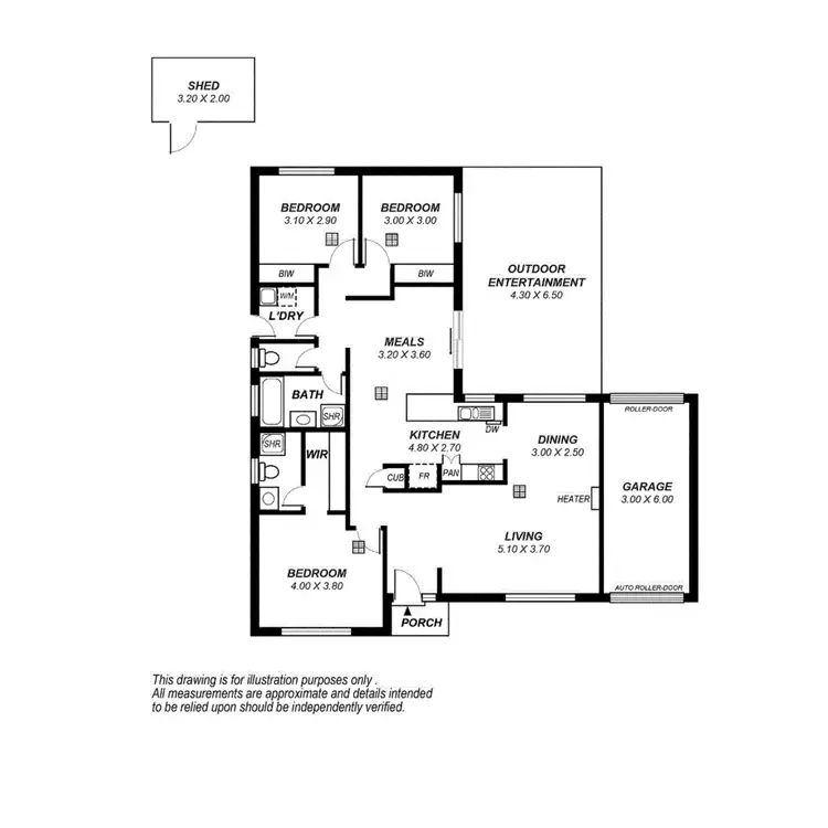 Floorplan of Homely house listing, 3 Woodside Court, Parafield Gardens SA 5107