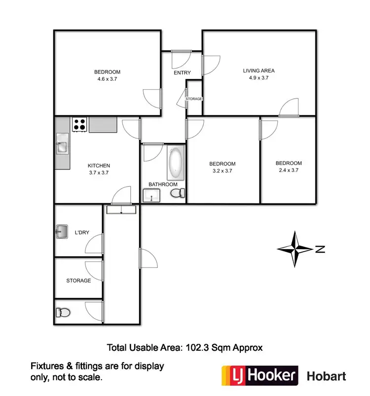 Floorplan of Homely house listing, 77 Central Avenue, Moonah TAS 7009