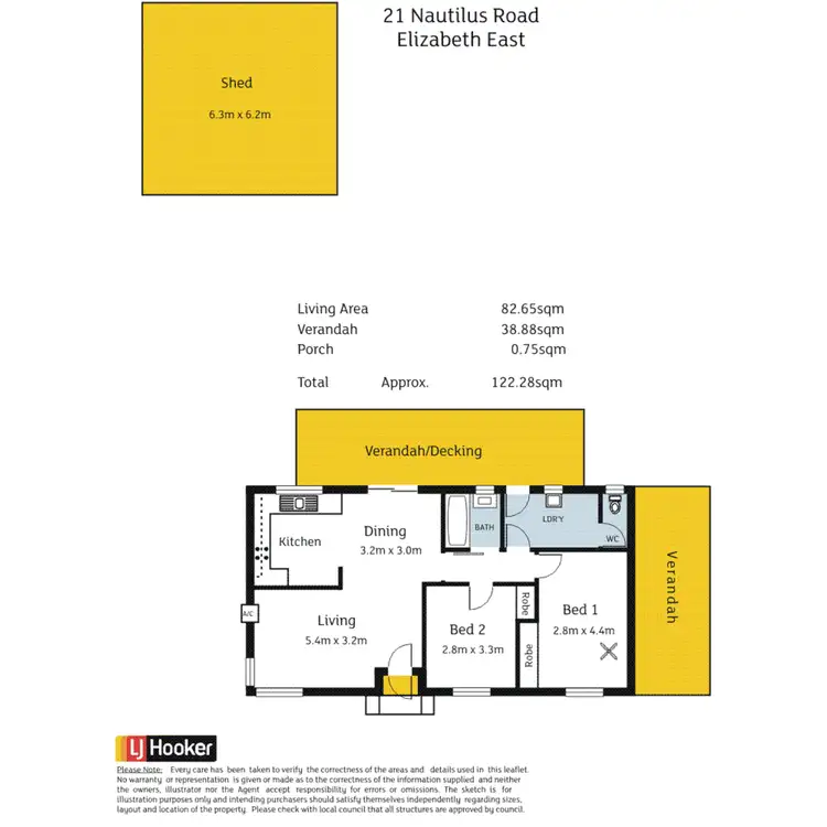 Floorplan of Homely house listing, 21 Nautilus Road, Elizabeth East SA 5112