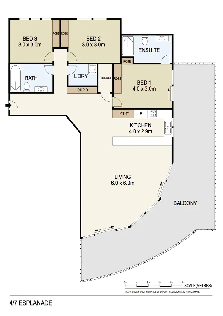 Floorplan of Homely apartment listing, 4/7 Esplanade, Darwin City NT 800