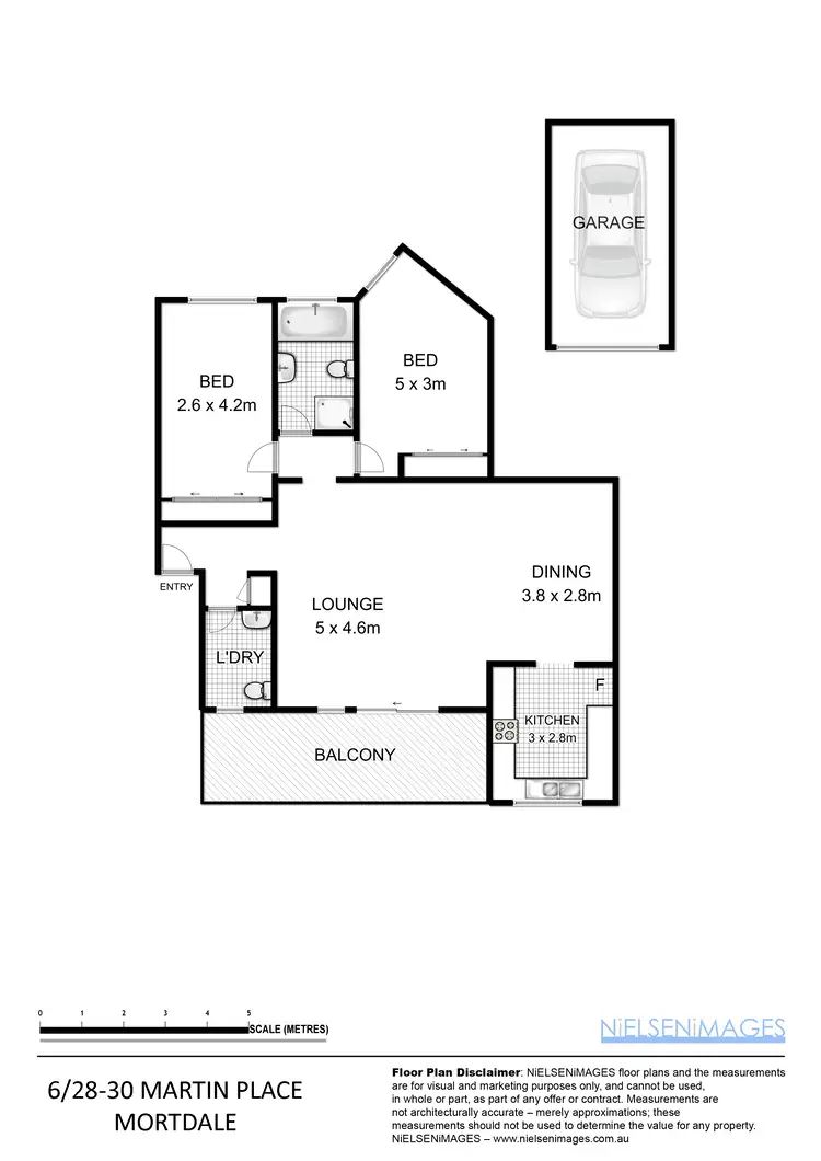 Floorplan of Homely unit listing, 6/28 Martin Place, Mortdale NSW 2223