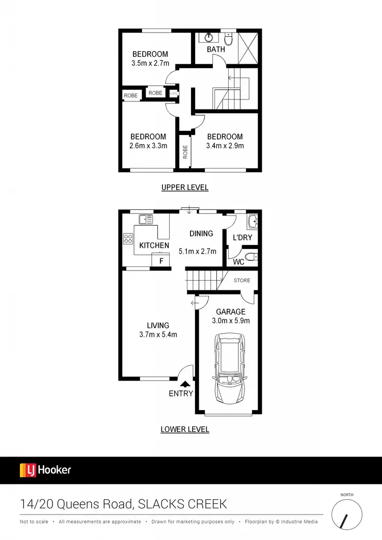 Floorplan of Homely townhouse listing, 14/120 Queens, Slacks Creek QLD 4127