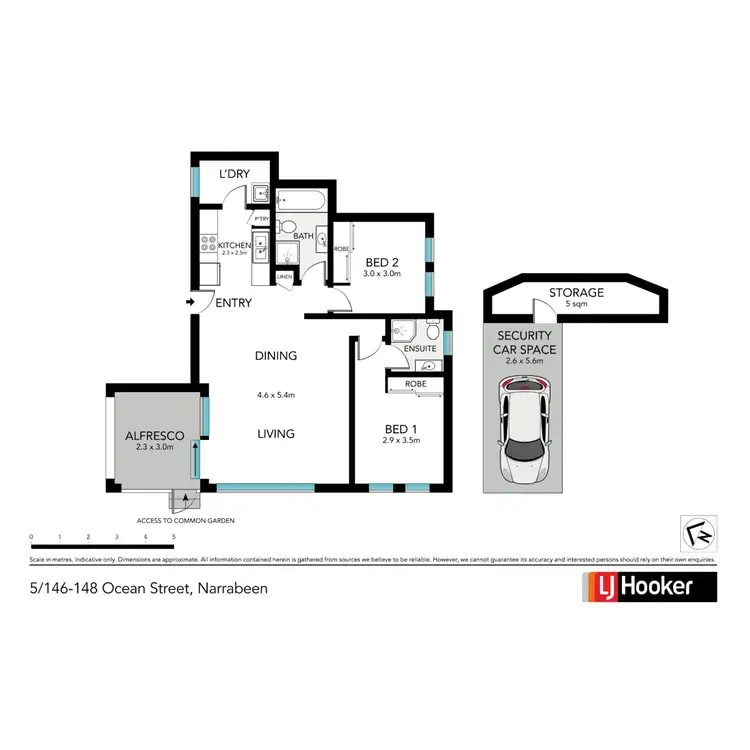 Floorplan of Homely apartment listing, 5/146-148 Ocean Street, Narrabeen NSW 2101