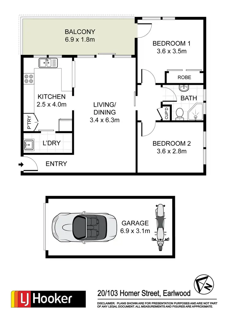 Floorplan of Homely apartment listing, 20/103 Homer Street, Earlwood NSW 2206