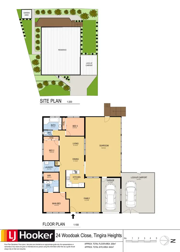 Floorplan of Homely house listing, 24 Woodoak Close, Tingira Heights NSW 2290