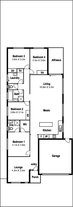 Floorplan of Homely house listing, 5 Siena Drive, Mernda VIC 3754