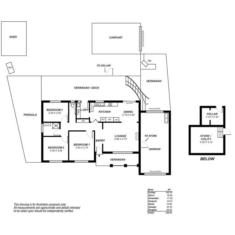 Floorplan of Homely house listing, 8 Prosser Street, Ingle Farm SA 5098