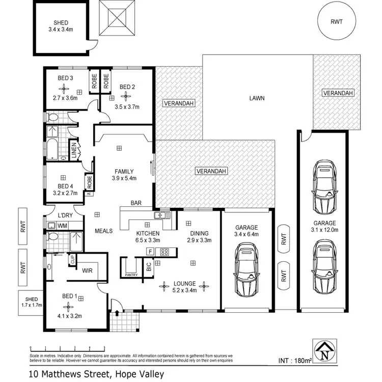 Floorplan of Homely house listing, 10 Matthews Street, Hope Valley SA 5090