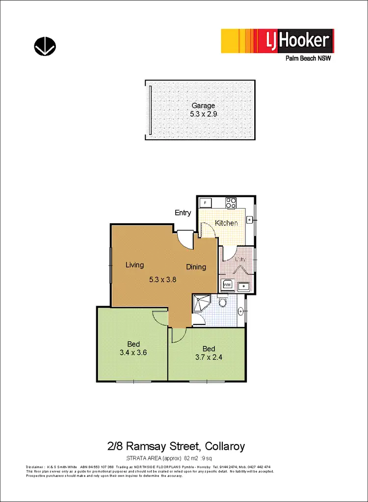 Floorplan of Homely apartment listing, 2/8 Ramsay Street, Collaroy NSW 2097