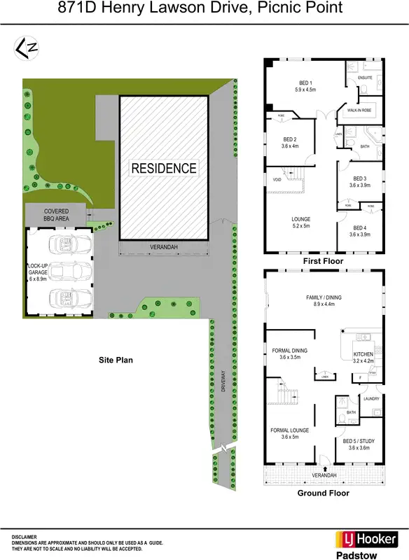 Floorplan of Homely house listing, 871d Henry Lawson Drive, Picnic Point NSW 2213