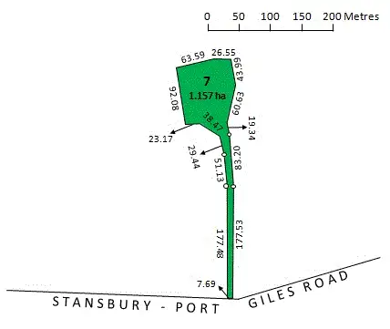 Floorplan of Homely land listing, 517 Stansbury Road, Yorketown SA 5576