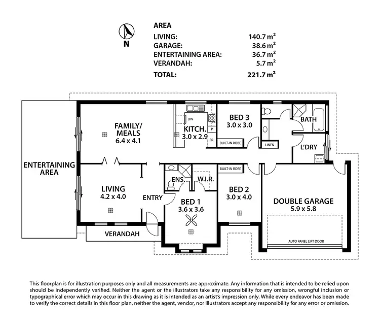 Floorplan of Homely house listing, 60 Parkview Drive, Mount Barker SA 5251