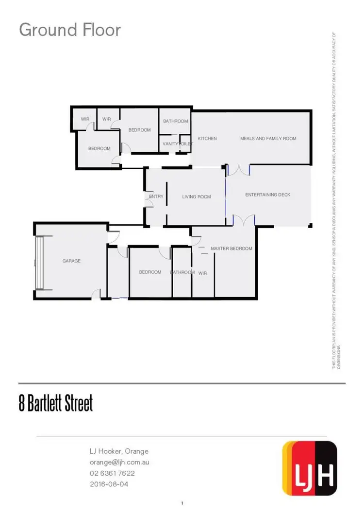 Floorplan of Homely house listing, 8 Bartlett Street, Orange NSW 2800
