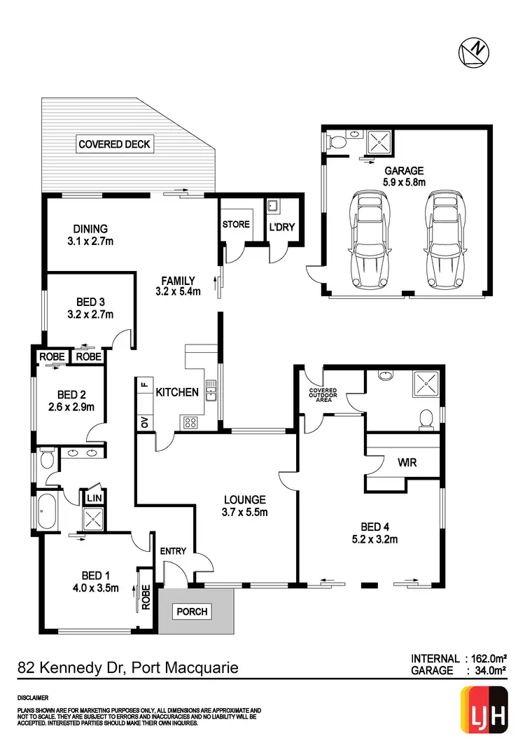 Floorplan of Homely house listing, 48 Kennedy Drive, Port Macquarie NSW 2444