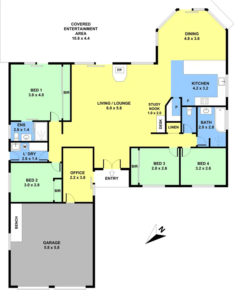 Floorplan of Homely house listing, 20 Burke Crescent, Mudgeeraba QLD 4213