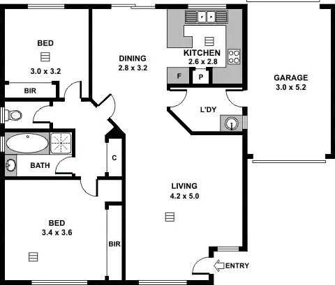 Floorplan of Homely unit listing, 7/8 Ivy Way, Para Hills West SA 5096