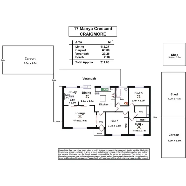 Floorplan of Homely house listing, 17 Manya Crescent, Craigmore SA 5114
