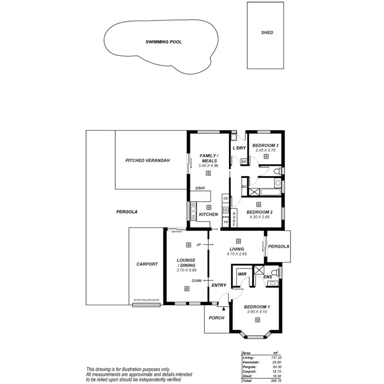 Floorplan of Homely house listing, 35 Pantowora Drive, Hope Valley SA 5090