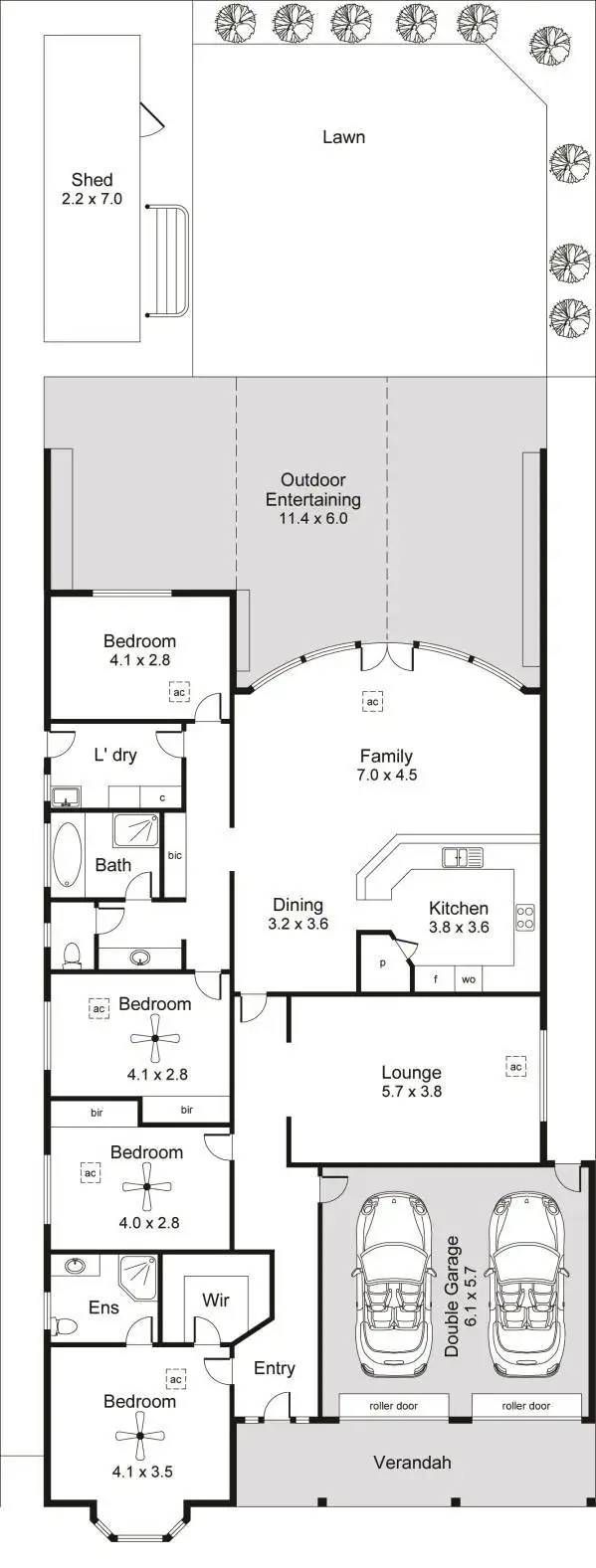Floorplan of Homely house listing, 18 Mercurio Drive, Flinders Park SA 5025