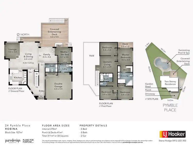 Floorplan of Homely house listing, 24 Pymble Place, Robina QLD 4226
