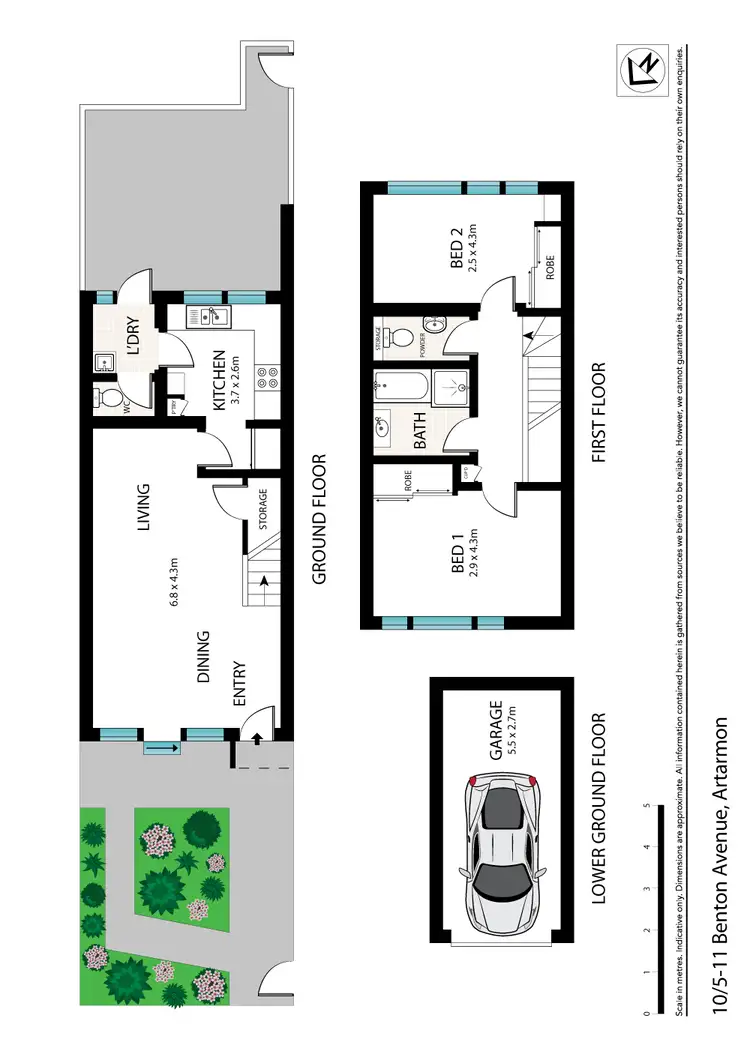 Floorplan of Homely townhouse listing, 10/5-11 Benton Avenue, Artarmon NSW 2064