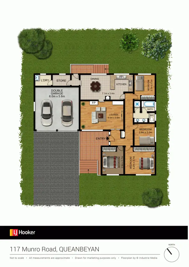 Floorplan of Homely house listing, 117 Munro Road, Queanbeyan NSW 2620