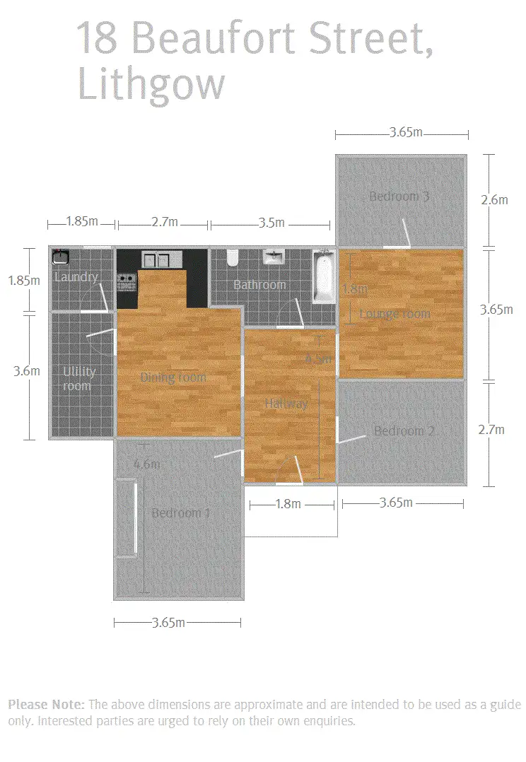 Floorplan of Homely house listing, 18 Beaufort Street, Lithgow NSW 2790