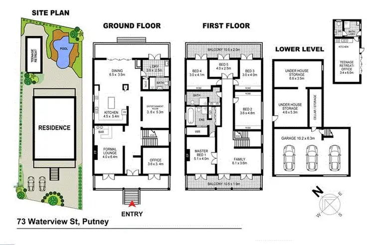 Floorplan of Homely house listing, 73 Waterview Street, Putney NSW 2112