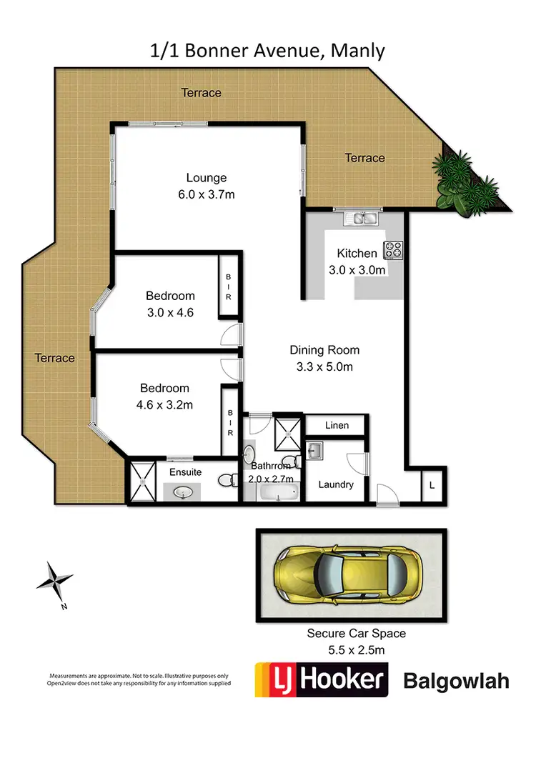 Floorplan of Homely apartment listing, 1/1 Bonner Avenue, Manly NSW 2095